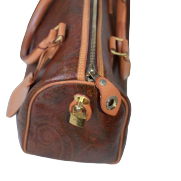 Etro Vintage Boston Bag 39 Paisley EUC - Picture 5 of 8